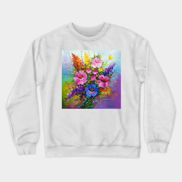 A bouquet of flowers for your beloved Crewneck Sweatshirt by OLHADARCHUKART